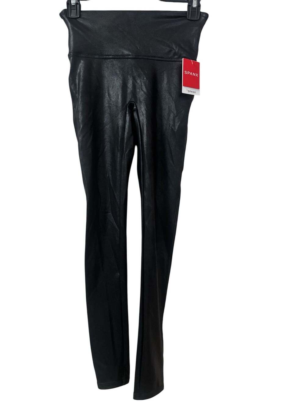 SPANX Faux Leather Leggings Black Style 2437